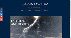 Desktop Screenshot of garvinlawfirm.com